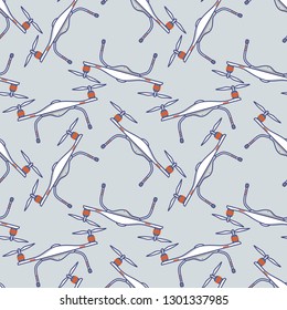 Drones seamless pattern. Vector illustration