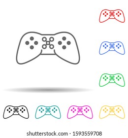 droning board multi color style icon. Simple thin line, outline vector of drones icons for ui and ux, website or mobile application