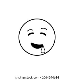 drooling icon. Detailed set of avatars of professions icons. Premium quality line graphic design. One of the collection icons for websites, web design, mobile app on white background