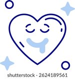 Drooling Line vector Icon Design