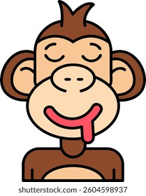 Drooling Line vector Icon Design