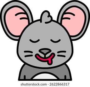 Drooling Line vector Icon Design