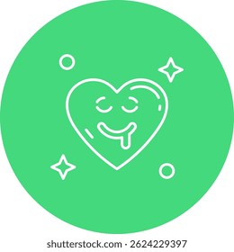Drooling Line vector Icon Design