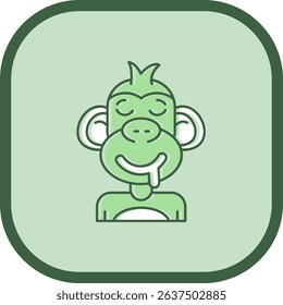 Drooling Line vector Icon Design