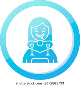 Drooling Line vector Icon Design