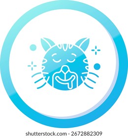 Drooling Line vector Icon Design