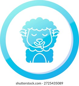 Design de ícone de vetor de linha de rolamento