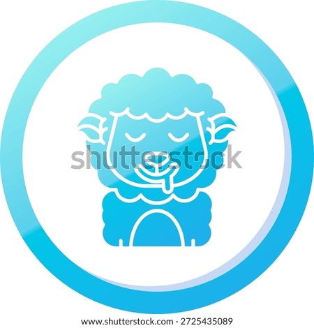 Drooling Line vector Icon Design