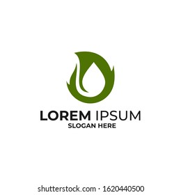 Droop Leaf Logo vector design