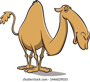 Droopy dopey cartoon camel character