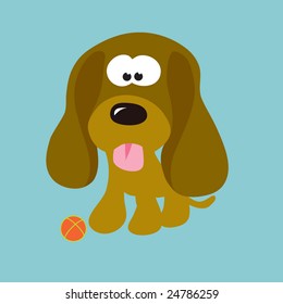 Droopy Ears Puppy Vector (more dogs in portfolio)