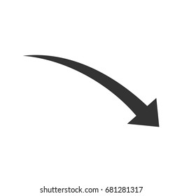 Drop Arrow Icon Logo Template Illustration Design. Vector EPS 10.