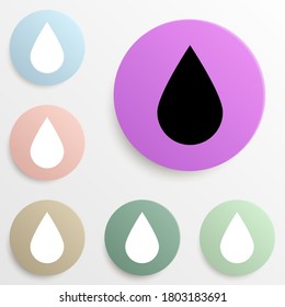 ein Farbset für Schlagabzeichen. Einfache Glyphe, flache Vektorgrafik von Web-Icons für i und ux, Website oder mobile Anwendung