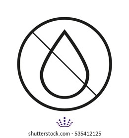 drop the ban, icon, vector illustration EPS 10