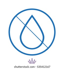 drop the ban, icon, vector illustration EPS 10