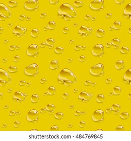 Drop beer seamless background. Or oil drops pattern.
Suitable for advertising beer or oil. Illustration in vector format
