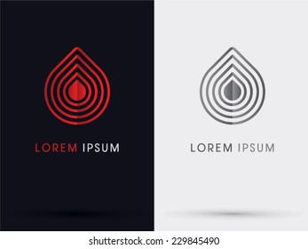 Drop Blood Abstract Logo,vector