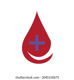 gota de sangre, sangre donante, ilustración vectorial