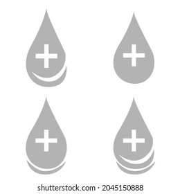 gota de sangre, sangre donante, ilustración vectorial