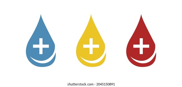 gota de sangre, sangre donante, ilustración vectorial