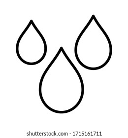 plantilla de diseño vectorial de icono de gota