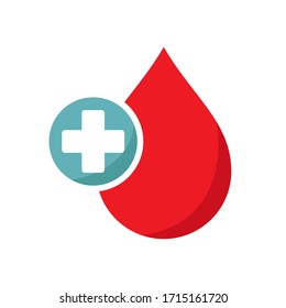 drop blood icon vector design template