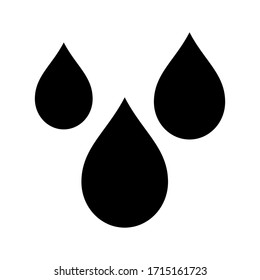 plantilla de diseño vectorial de icono de gota