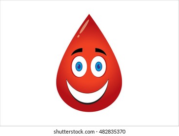 Drop of blood vector illustration 