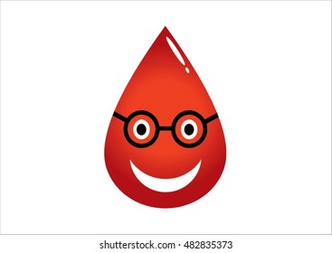 Drop of blood vector illustration 