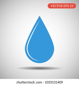 Drop of blue color.Vector illustration eps 10