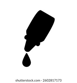 drop bottle icon, simple flat style, illustration, logo sign symbol pictogram template, for ui or ux isolated on white for mobile app, editable