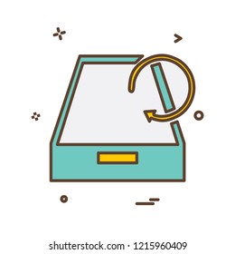Drop box icon design vector