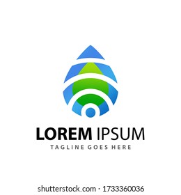 Drop Carrot Modern Logo Design Template Vector Premium Icon