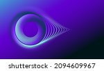 Drop circles round frame, dynamic vector AI Technology science music concept lines.