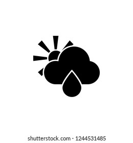drop, cloud, sun icon. Simple glyph vector of weather set for UI and UX, website or mobile application