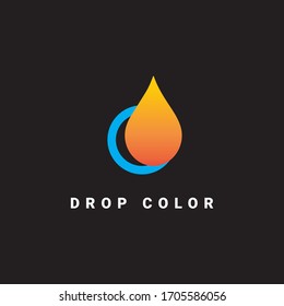 Drop Color Logo Illustration Design