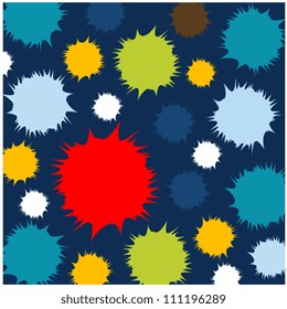 drop color round background
