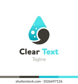 Drop. Cool vector icon or logo template