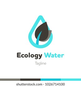 Drop. Cool vector icon or logo template