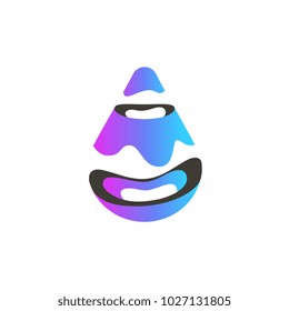 Drop. Cool vector icon or logo template