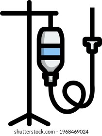 Icono de barra desplegable. Contorno de negrita editable con diseño de relleno de color. Ilustración vectorial.