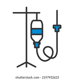 Icono de barra desplegable. Contorno de negrita editable con diseño de relleno de color. Ilustración vectorial.