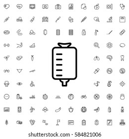 drop counter icon illustration isolated vector sign symbol. Health icons set.