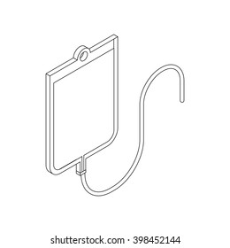 Drop counter icon, isometric 3d style