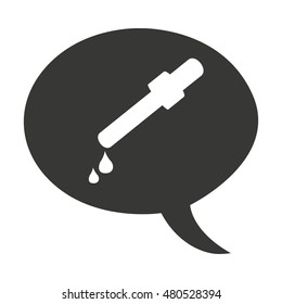 drop counter laboratory isolated icon vector illustration design