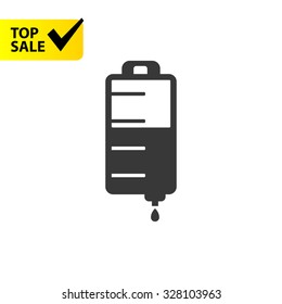 Drop counter minimal vector icon