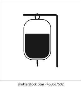 Drop counter sign simple icon on background