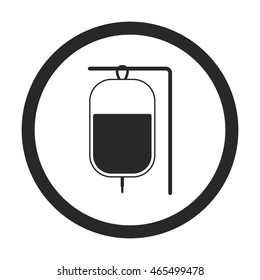 Drop counter sign simple icon on background