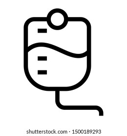 drop counter thin line vector icon