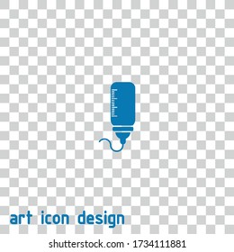 drop counter vector icon on isolated background